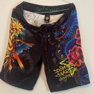 Ed Hardy Men’s Swim Trunks Size 36
